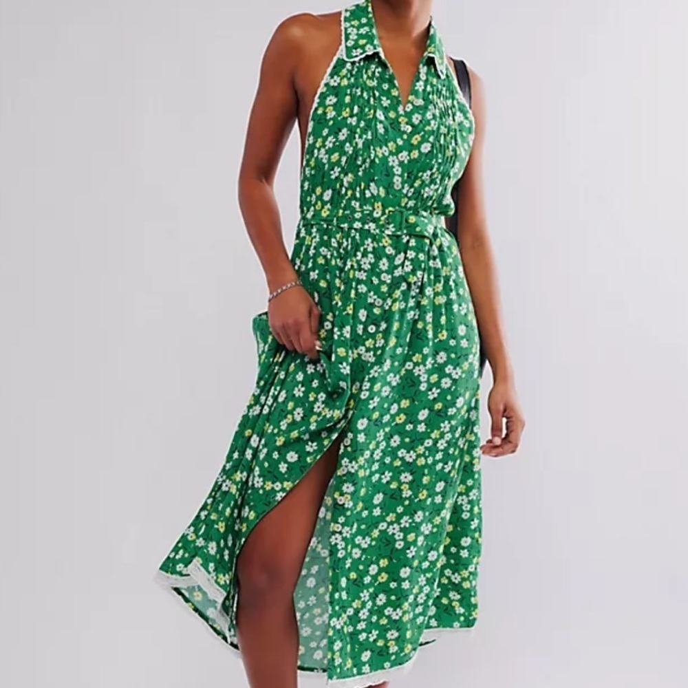 Free People Slice of Life Midi Dress - Picture 1 of 6